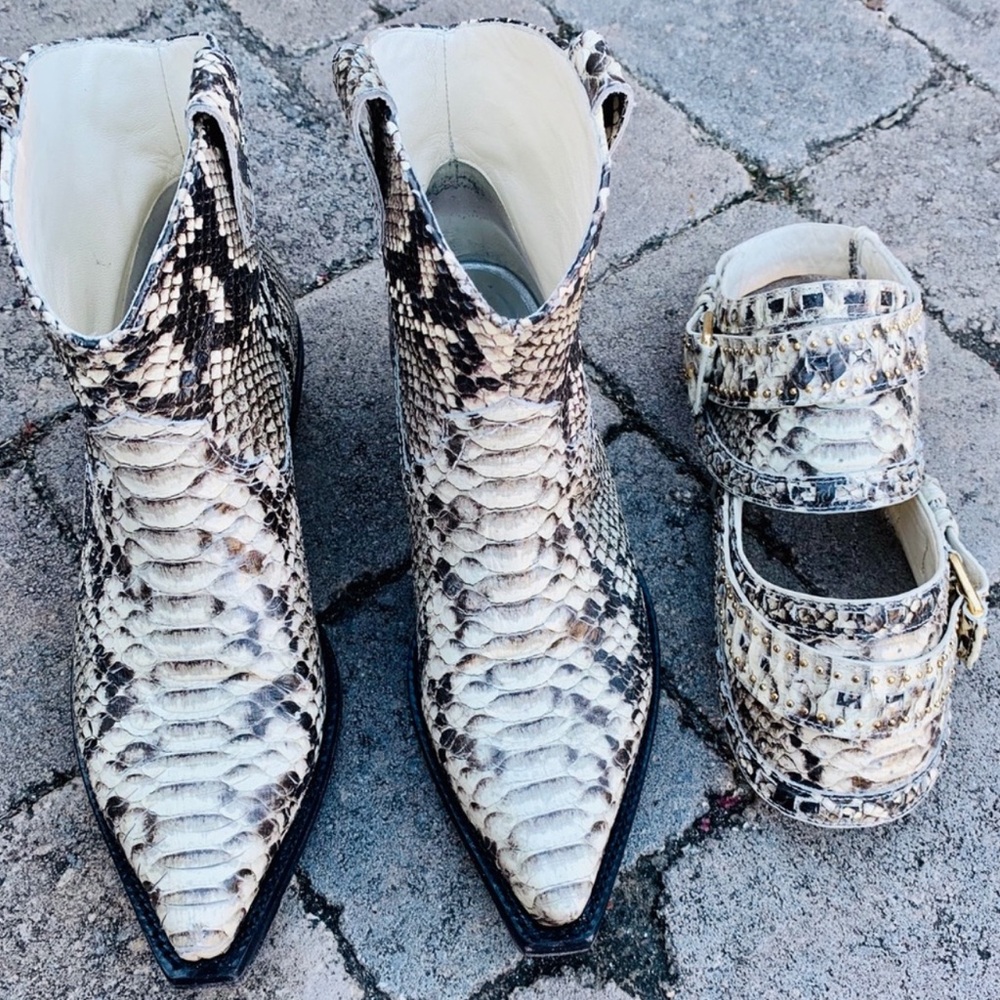 Zimmerman Cowboy Boots - Python Leather - image 2